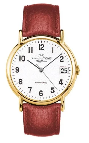 IWC - IW3513-36 Portofino Automatic Yellow Gold / White - Railroad / Strap