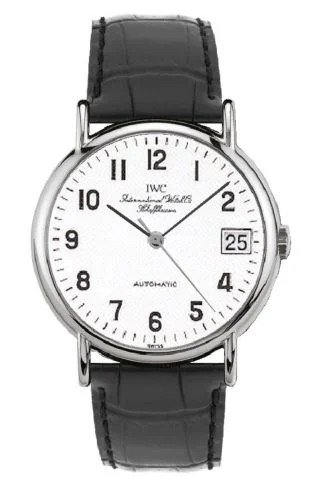 IWC - IW3513-39 Portofino Automatic Stainless Steel / White - Railroad / Strap