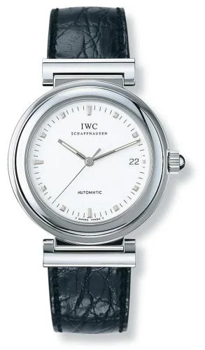 IWC - IW3528-07 Da Vinci SL Stainless Steel / White / Croco