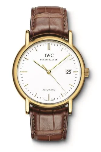 IWC - IW3533-14 Portofino Automatic / Yellow Gold / White / Strap
