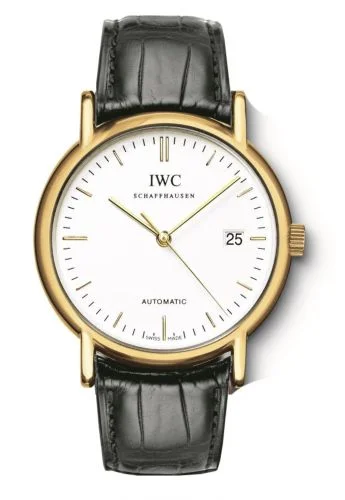 IWC - IW3533-16 Portofino Automatic / Yellow Gold / White / Strap