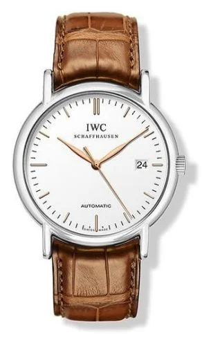 IWC - IW3533-23 Portofino Automatic / Stainless Steel / White / Strap