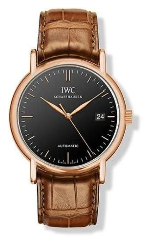 IWC - IW3533-26 Portofino Automatic / Rose Gold / Black / Strap