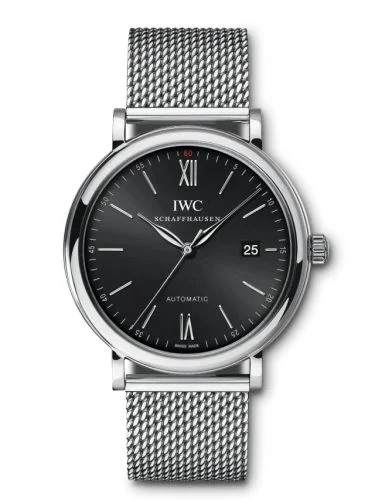 IWC - IW3565-08 Portofino Automatic Stainless Steel / Black / Short Milanese
