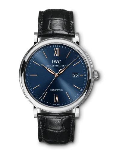 IWC - IW3565-23 Portofino Automatic Stainless Steel / Blue / Alligator