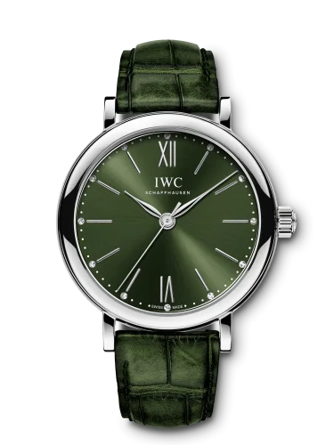 IWC - IW3574-05 Portofino 34 Stainless Steel / Green / Santoni