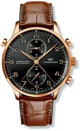 IWC IWC - IW3712-10 Portuguese Chrono-Rattrapante Rose Gold / Black