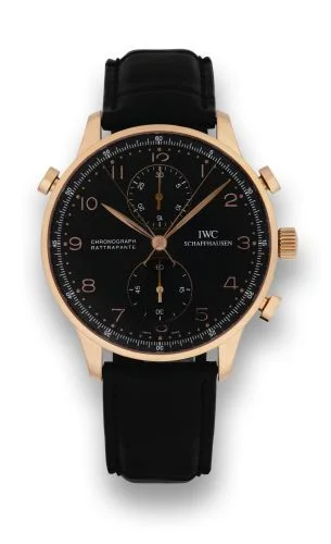 IWC IWC - IW3712-10 Portuguese Chrono-Rattrapante Rose Gold / Black