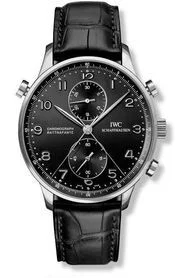 IWC Portugieser Chrono-Rattrapante Stainless Steel / Cortina