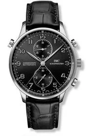 IWC IWC - IW3712-13 Portugieser Chrono-Rattrapante Stainless Steel / Cortina