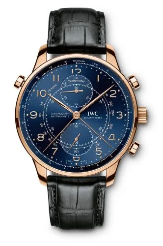 IWC Portuguese Chrono-Rattrapante Red Gold / Blue / Boutique Milano