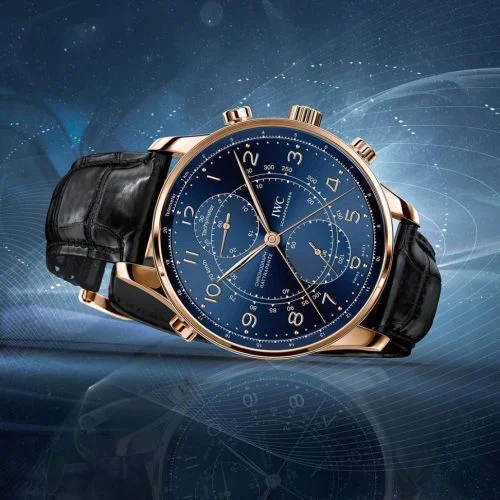 IWC IWC - IW3712-15 Portuguese Chrono-Rattrapante Red Gold / Blue / Boutique Milano