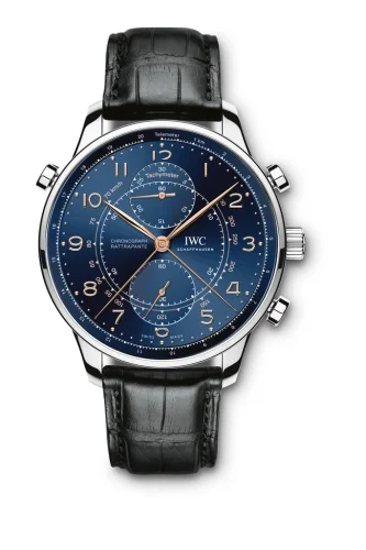 IWC IWC - IW3712-22 Portuguese Chrono-Rattrapante Stainless Steel / Blue / Boutique Milano
