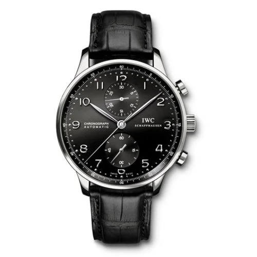IWC - IW3714-38 Portuguese Chrono-Automatic Stainless Steel / Black