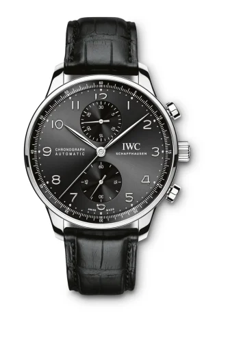 IWC - IW3714-47 Portuguese Chrono-Automatic Stainless Steel / Black