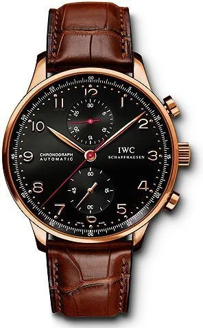 IWC - IW3714-69 Portuguese Chrono-Automatic Rose Gold / Concours Reine Elisabeth 2008