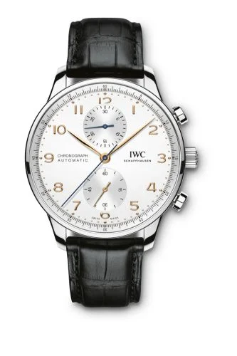 IWC Portugieser Chronograph Stainless Steel / Silver - Rose