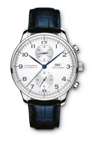 IWC Portugieser Chronograph Stainless Steel / Silver - Blue