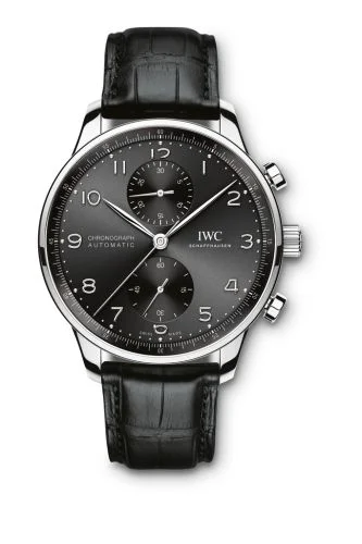 IWC Portugieser Chronograph Stainless Steel / Black
