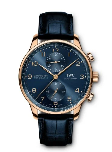 IWC Portugieser Chronograph Red Gold / Blue / Boutique Edition
