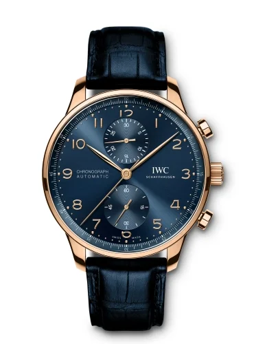 IWC IWC - IW3716-14 Portugieser Chronograph Red Gold / Blue / Boutique Edition