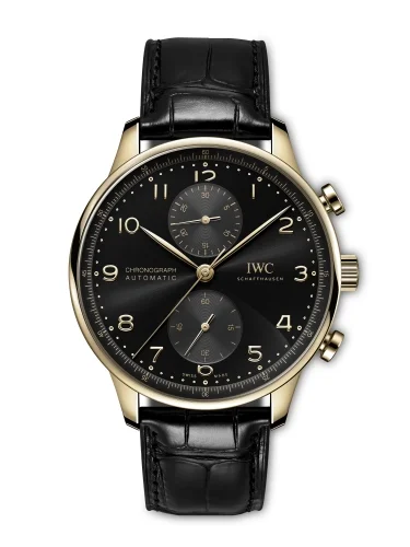 IWC IWC - IW3716-25 Portugieser Chronograph Rose Gold / Black