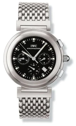 IWC - IW3728-05 Da Vinci SL Chronograph MecaQuartz Stainless Steel Brushed / Black / Bracelet