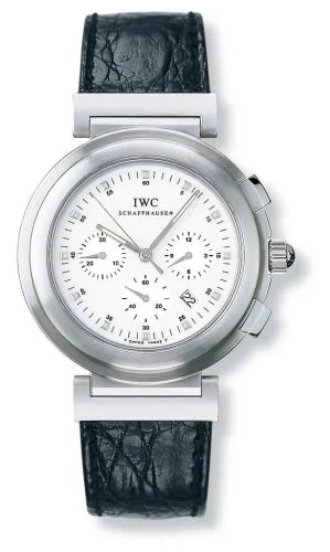 IWC - IW3728-08 Da Vinci SL Chronograph MecaQuartz Stainless Steel Brushed / White / Croco