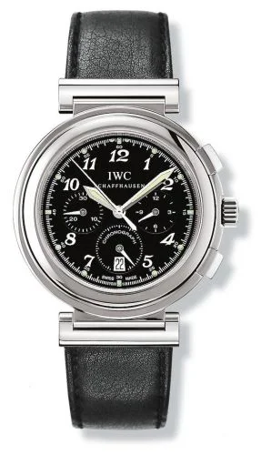 IWC - IW3728-10 Da Vinci SL Chronograph MecaQuartz Stainless Steel / Black Breguet / Nappa
