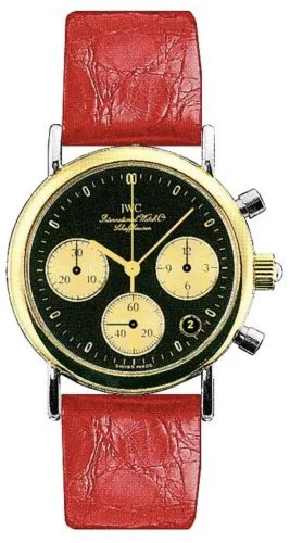 IWC - IW3730-13 Portofino Lady Chronograph MecaQuartz Stainless Steel / Yellow Gold / Black / Alligator