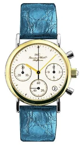 IWC - IW3730-14 Portofino Lady Chronograph MecaQuartz Stainless Steel / Yellow Gold / White / Alligator