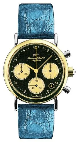 IWC - IW3730-15 Portofino Lady Chronograph MecaQuartz Stainless Steel / Yellow Gold / Black / Alligator