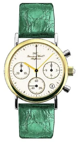 IWC - IW3730-16 Portofino Lady Chronograph MecaQuartz Stainless Steel / Yellow Gold / White / Alligator