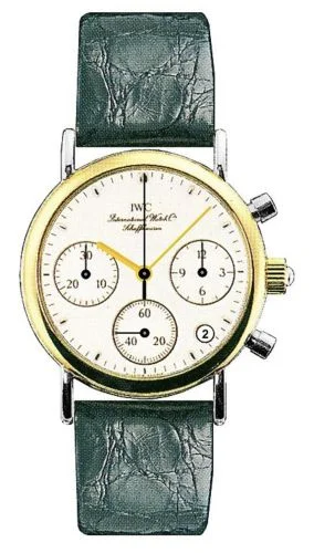 IWC - IW3730-18 Portofino Lady Chronograph MecaQuartz Stainless Steel / Yellow Gold / White / Alligator