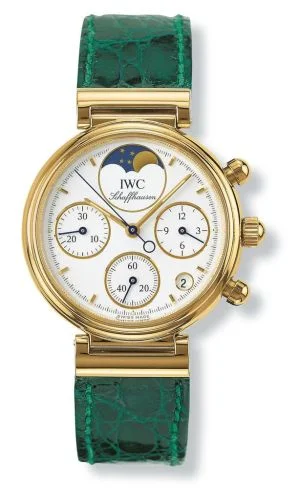 IWC Kleine Da Vinci Yellow Gold / White / Green Croco