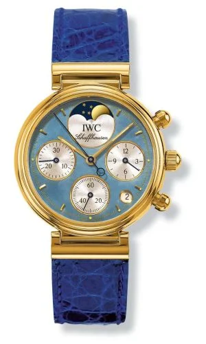 IWC Kleine Da Vinci Yellow Gold / Blue MOP