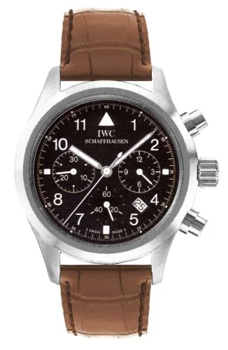 IWC - IW3741-05 Pilot's Watch Chronograph Mecaquartz Stainless Steel / Black / Strap