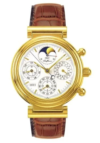 IWC - IW3750-02 Da Vinci Perpetual Yellow Gold / White / Italian