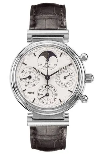 IWC - IW3750-07 Da Vinci Perpetual White Gold / White / Italian