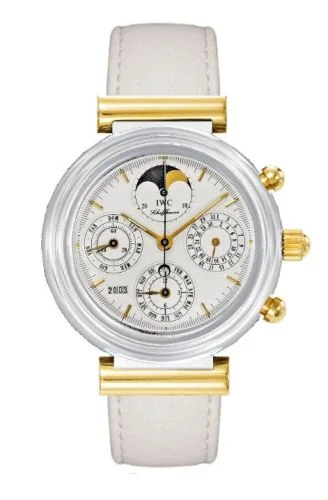 IWC - IW3755-05 Da Vinci Perpetual White Ceramic / Yellow Gold / White / German