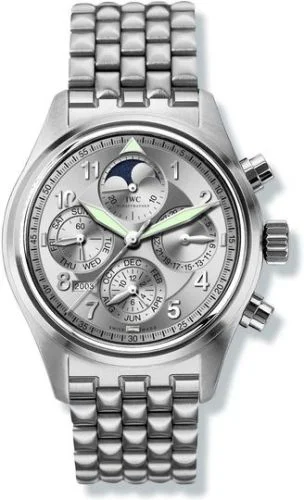 IWC - IW3757-06 Pilot's Watch Spitfire Chronograph Perpetual Calendar Stainless Steel / Silver / Sincere