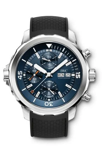 IWC - IW3768-05 Aquatimer Chronograph Stainless Steel / Blue / Rubber / Edition Expedition Jacques-Yves Cousteau 2014