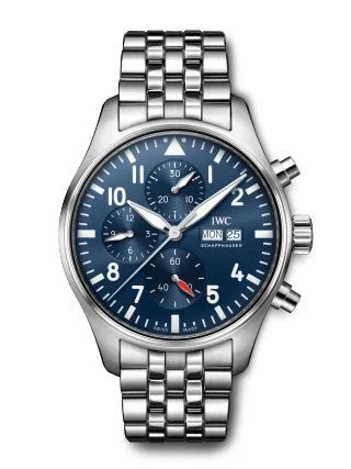 IWC - IW3780-04 Pilot's Watch Chronograph Stainless Steel / Blue / Bracelet