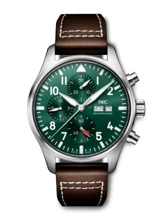 IWC - IW3780-05 Pilot's Watch Chronograph Stainless Steel / Green