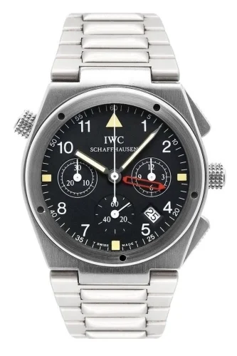 IWC IWC - IW3805-01 Ingenieur Mecaquartz Chronograph Alarm Stainless Steel / Black / Bracelet