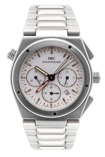 IWC Ingenieur Mecaquartz Chronograph Alarm Stainless Steel / White / Bracelet