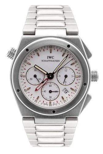IWC IWC - IW3805-03 Ingenieur Mecaquartz Chronograph Alarm Stainless Steel / White / Bracelet