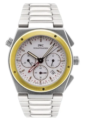 IWC IWC - IW3805-04 Ingenieur Mecaquartz Chronograph Alarm Stainless Steel / Yellow Gold / White / Bracelet