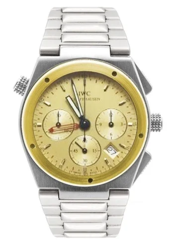IWC IWC - IW3805-05 Ingenieur Mecaquartz Chronograph Alarm Stainless Steel / Yellow Gold / Champagne / Bracelet