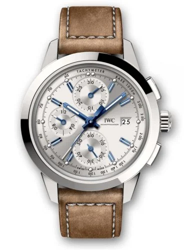 IWC - IW3808-AQ Ingenieur Chronograph Custom Stainless Steel / Silver-Blue / Calf